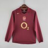 Arsenal 2005/2006 Long Sleeve retro Home Century Soccer Jersey Arsenal 2005/2006 Long Sleeve retro Home Century Soccer Jersey