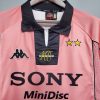 JUVENTUS 1997 AWAY PINK RETRO FOOTBALL SHIRT JUVENTUS 1997 AWAY PINK RETRO FOOTBALL SHIRT