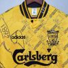 LIVERPOOL 1995-1996 YELLOW AWAY RETRO FOOTBALL SHIRT LIVERPOOL 1995-1996 YELLOW AWAY RETRO FOOTBALL SHIRT