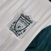 LIVERPOOL 1995-1996 WHITE AND GREEN AWAY RETRO FOOTBALL SHIRT LIVERPOOL 1995-1996 WHITE AND GREEN AWAY RETRO FOOTBALL SHIRT