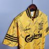 LIVERPOOL 1995-1996 YELLOW AWAY RETRO FOOTBALL SHIRT LIVERPOOL 1995-1996 YELLOW AWAY RETRO FOOTBALL SHIRT