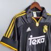 REAL MADRID 1998 AWAY BLACK RETRO FOOTBALL SHIRT REAL MADRID 1998 AWAY BLACK RETRO FOOTBALL SHIRT