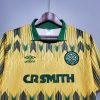 Celtic 89/91 Away Yellow Retro Football Shirt Celtic 89/91 Away Yellow Retro Football Shirt