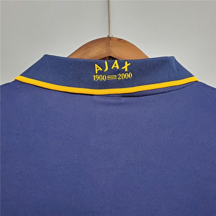 a_07_4.jpg Ajax 2000 Yellow Retro Away Football Shirt