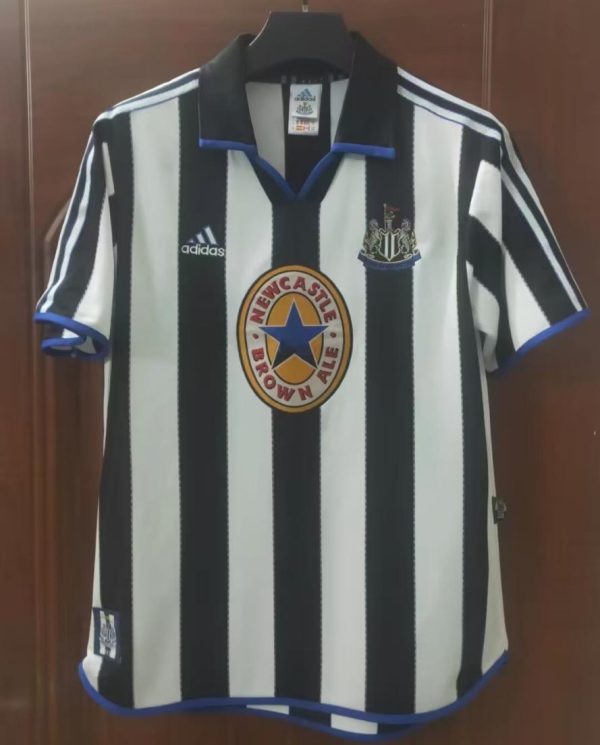 NEWCASTLE UNITED 1999-2000 HOME RETRO FOOTBALL SHIRT