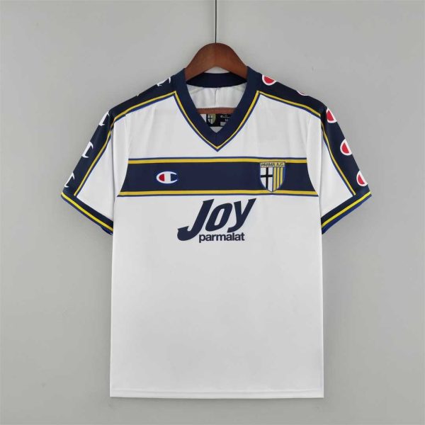 Parma 2001 Away White Retro Football Shirt