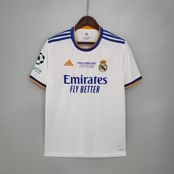 REAL MADRID HOME 2021-2022 CHAMPIONS LEAGUE FOOTBALL SHIRT