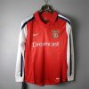Arsenal 2000-2002 Retro Long Sleeve Home Soccer Jersey Arsenal 2000-2002 Retro Long Sleeve Home Soccer Jersey