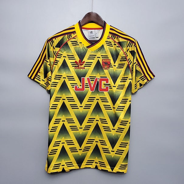 a_1_232fc158-d47d-4946-a110-6a2dba2e931a.jpg Arsenal 1991/1993 Retro Bruised Banana Away Yellow Soccer Jersey