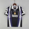 REAL MADRID 1997 AWAY THIRD BLACK PURPLE RETRO FOOTBALL SHIRT REAL MADRID 1997 AWAY THIRD BLACK PURPLE RETRO FOOTBALL SHIRT
