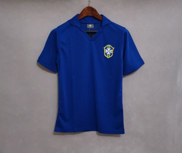 BRAZIL 1957 RETRO AWAY RETRO FOOTBALL SHIRT