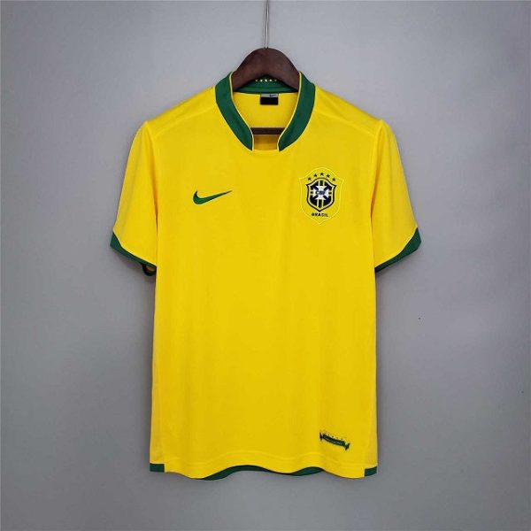 BRAZIL WORLD CUP 2006 RETRO HOME FOOTBALL SHIRT
