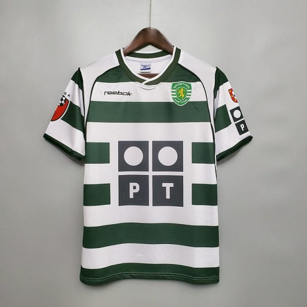 Sporting Lisbon 02/03 Home Retro Football Shirt