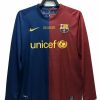 BARCELONA 2009 HOME LONG SLEEVE UCL FINAL RETRO FOOTBALL SHIRT