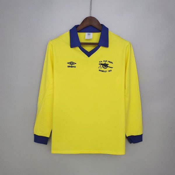 ARSENAL 1971-1979 AWAY RETRO FOOTBALL SHIRT LONG SLEEVE | My Retro Jersey