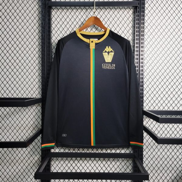 Venezia 2003-2004 Home Black Football Shirt Long Sleeve