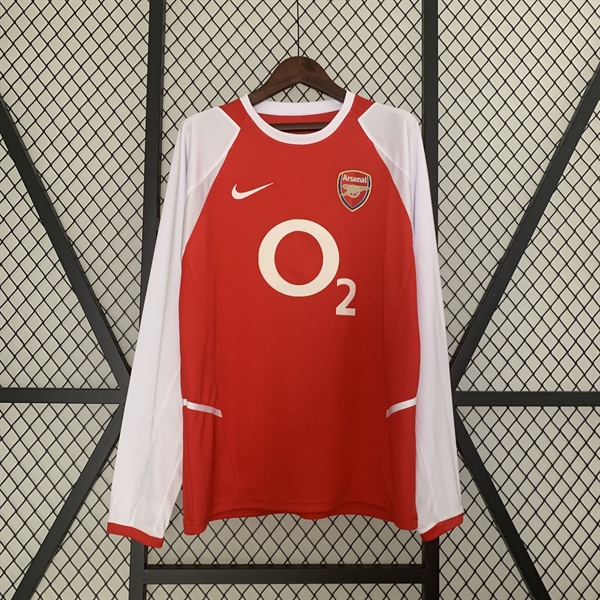kiotviet_193b33091a2fb7260e2ee2c5ce78ca2a Arsenal Retro Jersey 2002 Long Sleeve Home Shirt