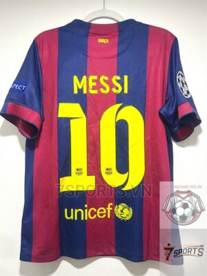Barcelona Retro Jersey 2014 Home Shirt Name Number Set #10 MESSI