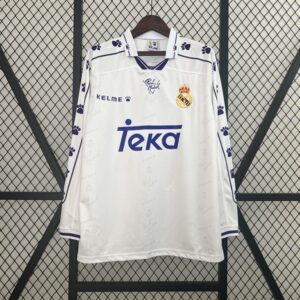 Real Madrid Retro Jersey 1994 Long Sleeve Home Shirt