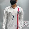 England Retro Jersey 2002 Long Sleeve Home Shirt Name Number Set #7 BECKHAM England Retro Jersey 2002 Long Sleeve Home Shirt Name Number Set #7 BECKHAM