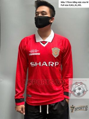Manchester United Retro Jersey 1999 Long Sleeve Home Shirt