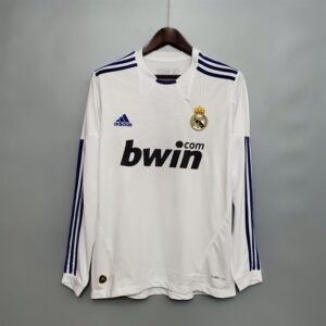 Real Madrid Retro Jersey 2010 Long Sleeve Home Shirt