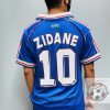 France Retro Jersey 1998 Home Shirt Name Number Set #10 ZIDANE France Retro Jersey 1998 Home Shirt Name Number Set #10 ZIDANE