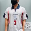 England Retro Jersey 1998 Home Shirt Name Number Set #7 BECKHAM England Retro Jersey 1998 Home Shirt Name Number Set #7 BECKHAM