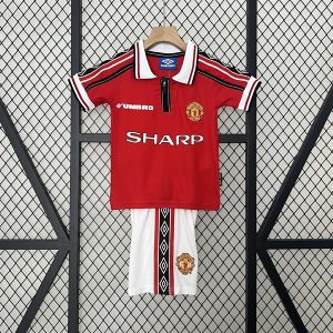 Manchester United Kids' Soccer Jersey 1998 Home