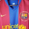 Barcelona Retro Jersey 2007 Long Sleeve Home Shirt