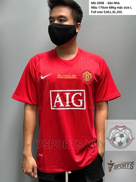 kiotviet_bf2bd06ebb0e24fe566658e3cdace7a9-1.jpg Manchester United Retro Jersey 2008 Home Shirt Name Number Set #7 RONALDO