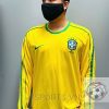 Brazil Retro Jersey 1998 Long Sleeve Home Shirt