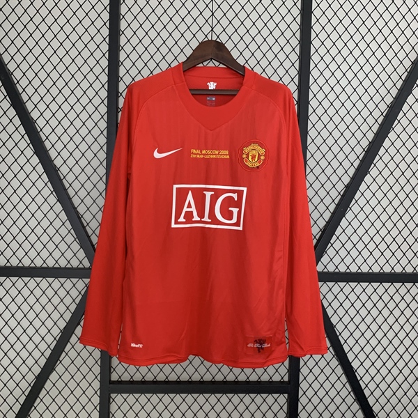 kiotviet_e5ce3298fcf761b37e40eeb498b9fc6f Manchester United Retro Jersey 2008 Long Sleeve Home Shirt