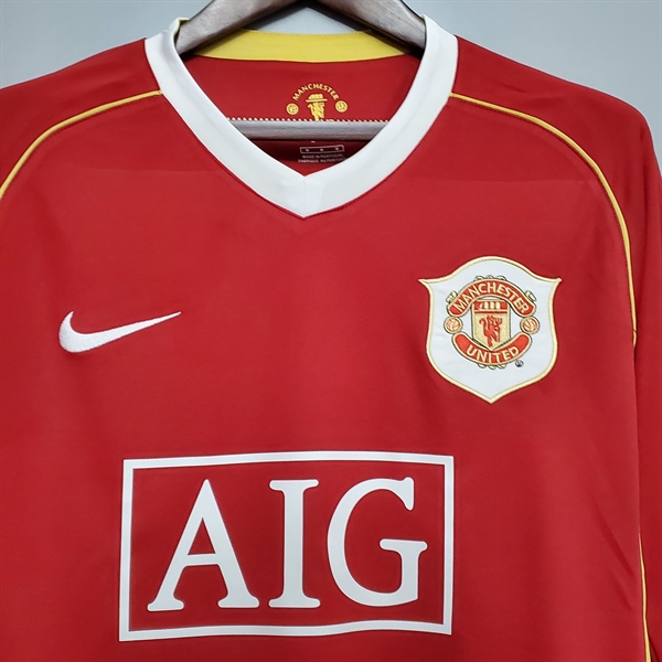 kiotviet_e6bffa97cf8eb40f9adac7060fc56f1b Manchester United Retro Jersey 2006 Long Sleeve Home Shirt