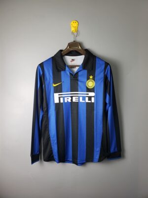 Inter Milan Retro Jersey 1998 Long Sleeve Home Shirt