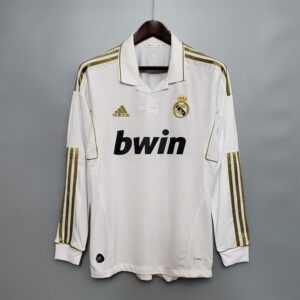 Real Madrid Retro Jersey 2011 Long Sleeve Home Shirt
