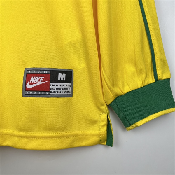 kiotviet_f1433112be334cd1c5ba87c3352f117e Brazil Retro Jersey 1998 Long Sleeve Home Shirt