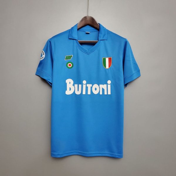 NAPOLI 1987 -1988 RETRO HOME FOOTBALL SHIRT