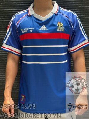 France Retro Jersey 1998 Home Shirt