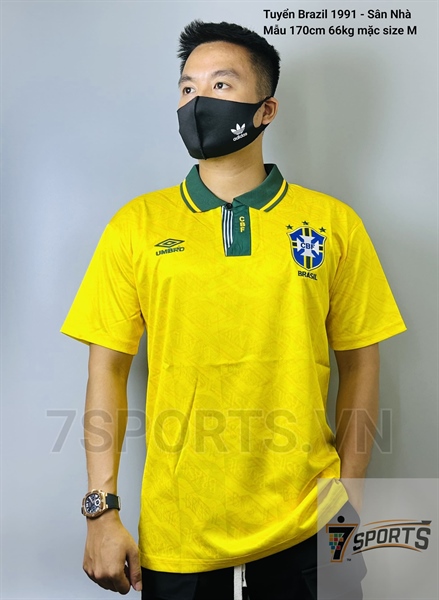 kiotviet_c05093f0386d13749cb6a10147651c85 Brazil Retro Jersey 1991 Home Shirt