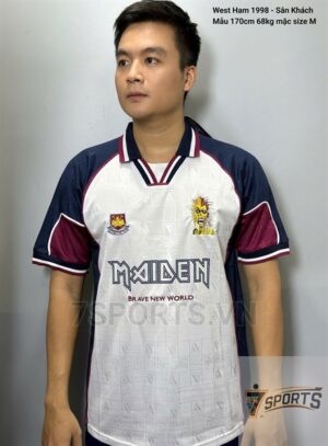 West Ham Retro Jersey United 1998 Away Shirt