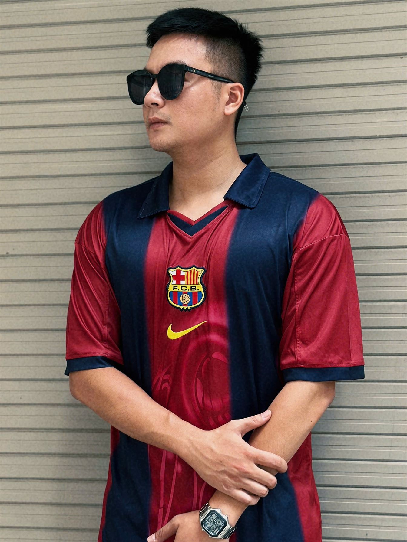 Mass Image Compressor, Quality:80 Travis Scott x FC Barcelona Retro 2000/2001 Home Skeleton Jersey