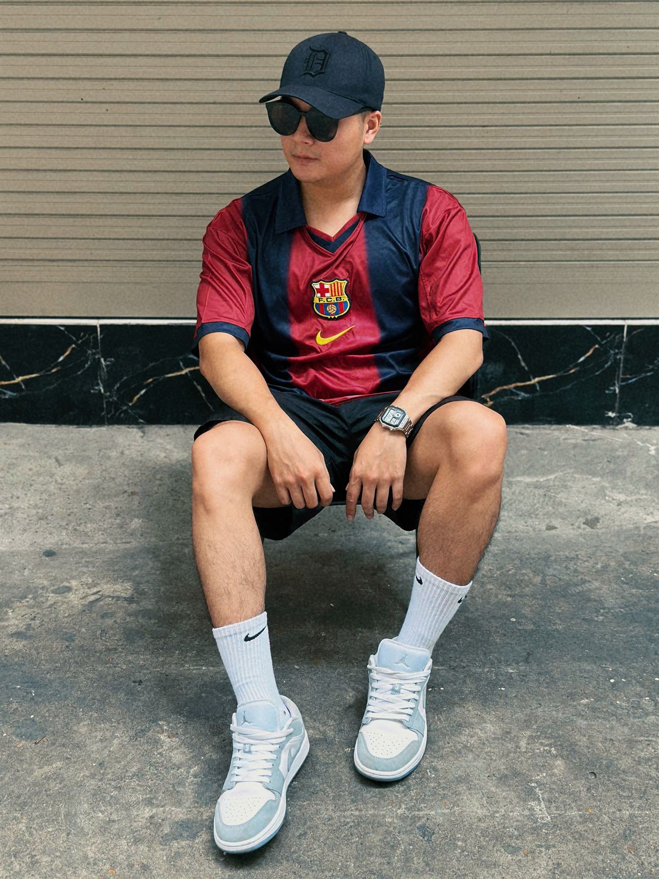 Mass Image Compressor, Quality:80 Travis Scott x FC Barcelona Retro 2000/2001 Home Skeleton Jersey