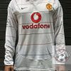 Manchester United Retro Jersey 2003 Long Sleeve - Away Third Name Number Set #7 RONALDO