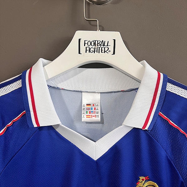 kiotviet_4624fac52bbadee184d5bbc97e5f1620 France Retro Soccer Jersey 1998 - Home Shirt Name Number Set #10 ZIDANE