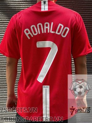 Manchester United Retro Jersey 2008 - Home Shirt Name Number Set #7 RONALDO