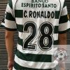 Sporting Lisbon Retro Soccer Jersey 2002 - Home Shirt Name Number Set #28 C.RONALDO