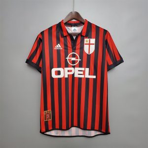 AC Milan Retro Soccer Jersey 1999 - Home Shirt