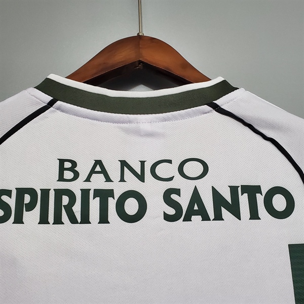 kiotviet_83711050639d8a4e75fc8b6cff7671d8 Sporting Lisbon Retro Soccer Jersey 2002 - Home Shirt Name Number Set #28 C.RONALDO