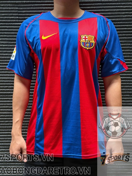 kiotviet_8ab402734b7c4e193bef1d824bf16109 Barcelona Retro Soccer Jersey 2004 - Home Shirt Name Number Set #10 RONALDINHO
